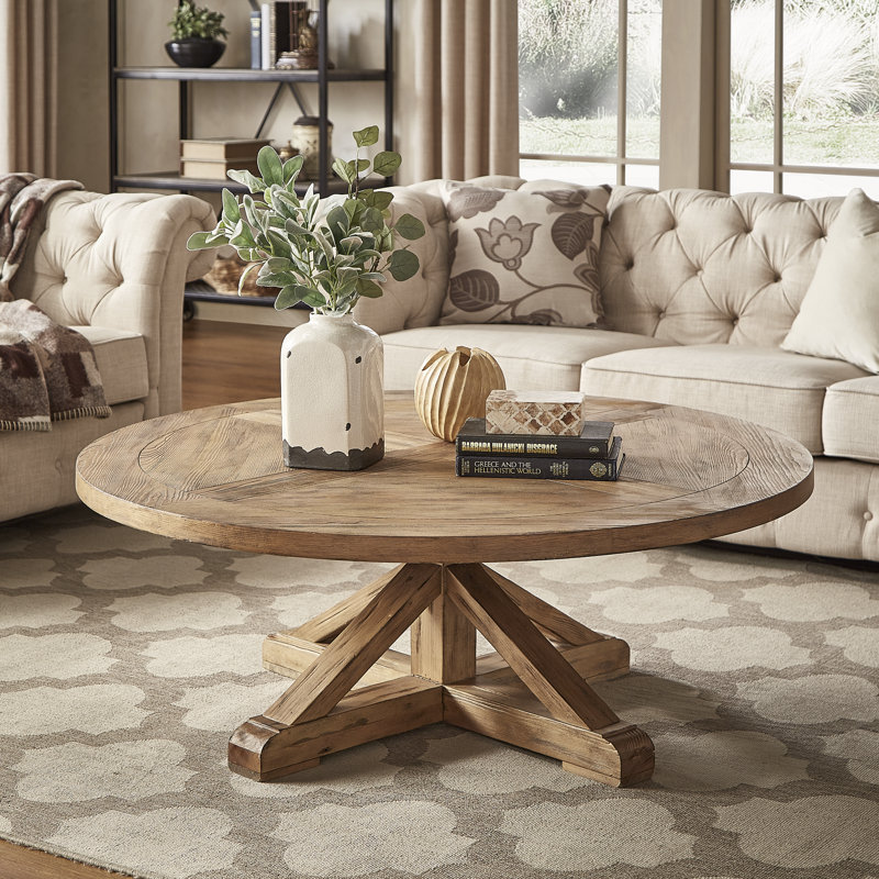 Greyleigh Alpena Pedestal Coffee Table & Reviews Wayfair